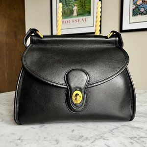 Vintage Coach Black Logan Bag 9907 Made in USA